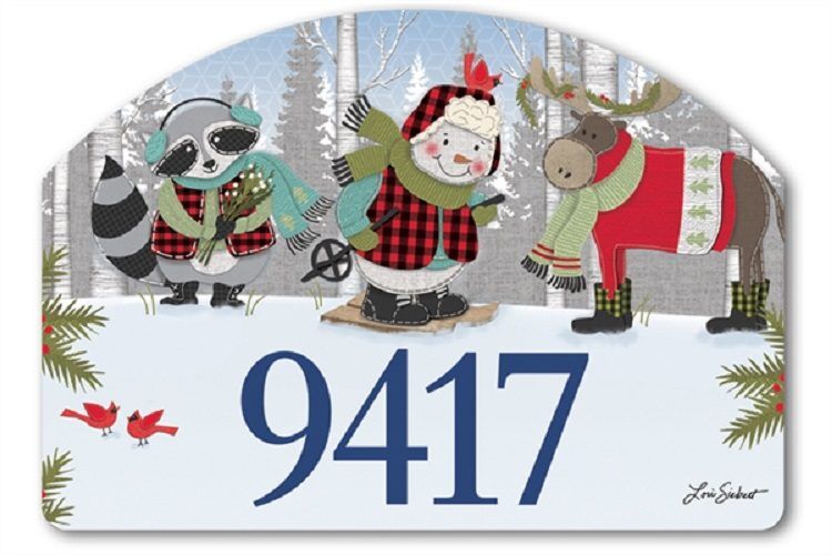 Winter Fun Snowman Yard Sign | Address Plaques | Yard Signs