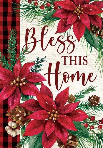 Bless This Home Flag | Christmas Flags | Double Sided Flags