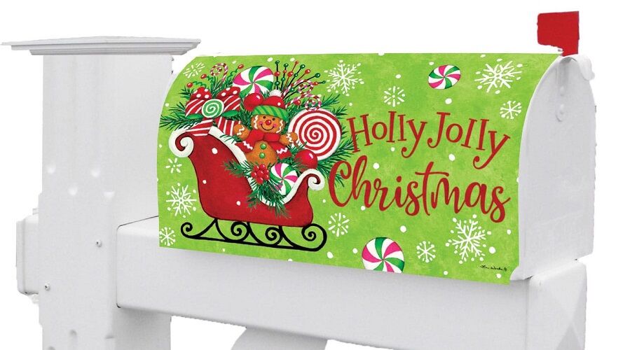 Gingerbread Sleigh Mailbox Cover | Mailbox Covers | MailWraps