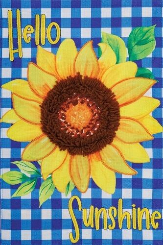 Hello Sunshine Applique Flag