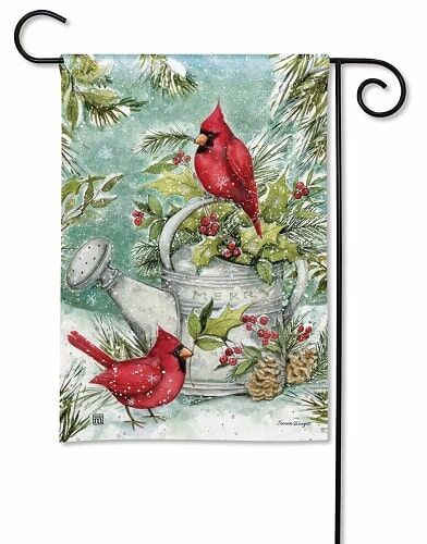 Winter Watering Can Garden Flag | Winter Flags | Garden Flags