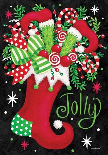 Jolly Stocking Flag | Two Sided Flags | Christmas Flags | Cool Flag