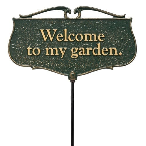 Welcome To My Garden Garden Sign | Metal, Garden, Signs