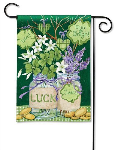 Lucky Shamrocks Garden Flag | St. Patrick's Day, Garden, Flags