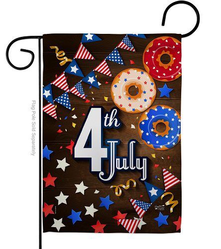 4th July Garden Flag | Garden, 4th of July, Patriotic, Yard, Flags