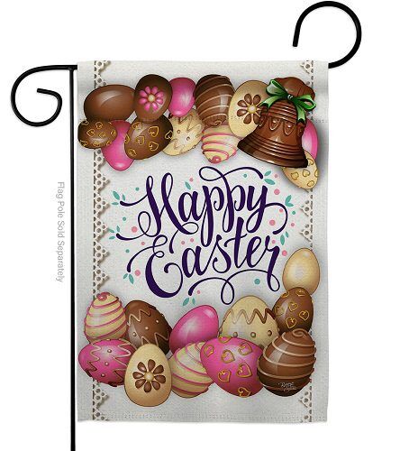 Sweet Chocolate Easter Garden Flag | Easter, Cool, Garden, Flags