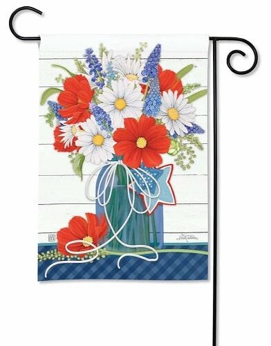 Red, White & Bloom Garden Flag | Patriotic, 4th of July, Cool, Flags