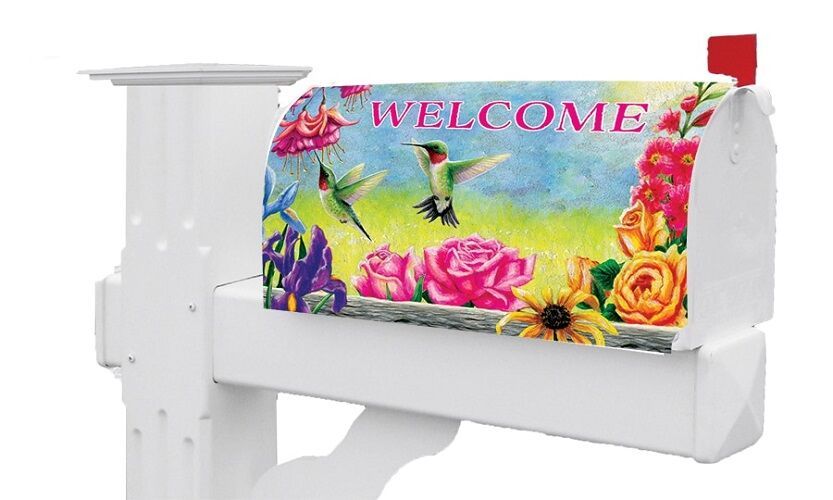 Hummingbirds Flutter Mailbox Cover | MailWraps | Mailbox Covers