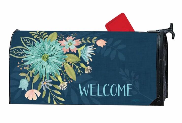 Floral Reflection Mailbox Cover | Mailbox Covers | MailWraps