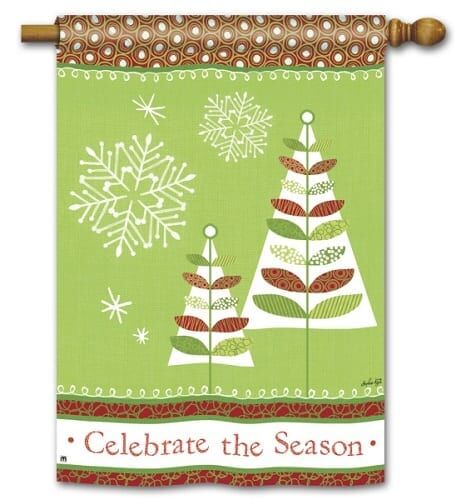 Celebrate the Season House Flag | Christmas, Cool, House, Flags