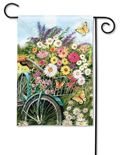 Morning Ride Garden Flag | Spring, Floral, Yard, Garden, Flags