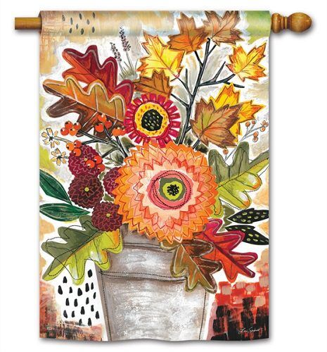 Fall Snippets House Flag | Fall, Floral, Yard, Outdoor, House, Flags