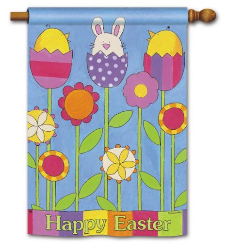 Easter Garden House Flag | Easter, Cool, Outdoor, House, Flags