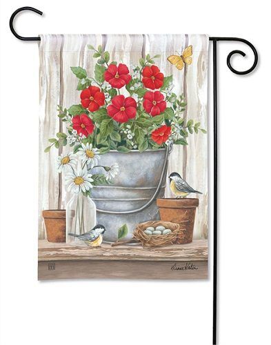 Bucket of Blooms Garden Flag | Floral, Spring, Yard, Garden, Flags