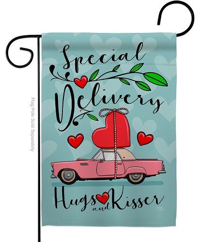 Special Delivery Garden Flag | Valentine, Two Sided, Garden, Flags