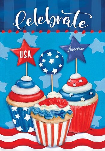 Patriotic Cupcakes Flag | Patriotic, 4th of July, Decorative, Flags