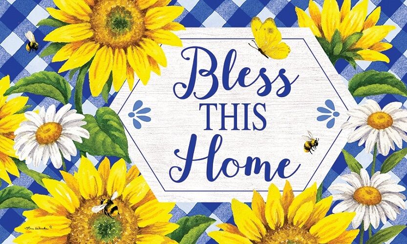 Sunflowers & Daisies Doormat | Decorative Doormats | MatMates