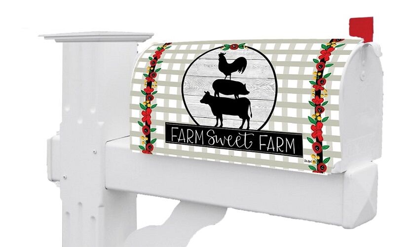 Farm Sweet Farm Mailbox Cover | Mailbox Wraps | Mailbox Covers