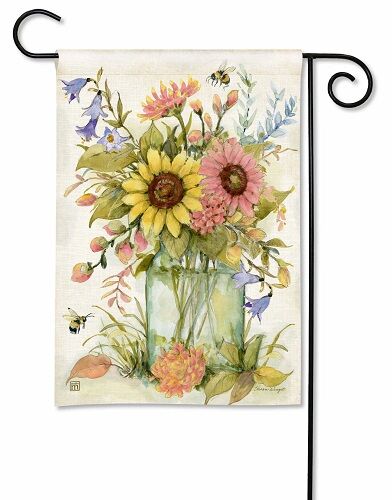 Bee Spring Bouquet Garden Flag | Spring Flags | Garden Flags