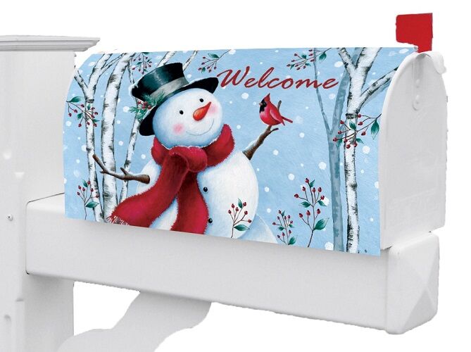 Top Hat Snowman Mailbox Cover | Mailbox Covers | MailWraps