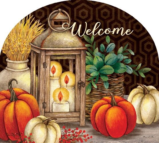 Fall Lantern Yard Sign | Yard Signs | Abor Mates | Garden Décor