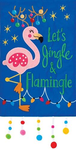 Flamingle Flag | Applique Flags | Christmas Flags | Cool Flags