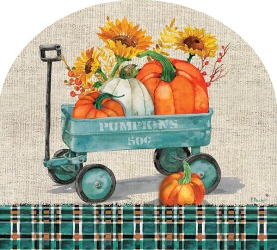 Pumpkin Wagon Yard Sign | Yard Signs | Abor Mate | Garden Décor